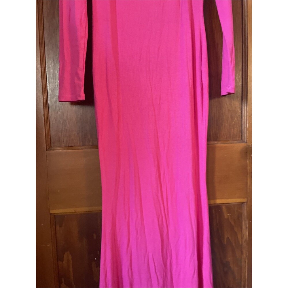 REORIA Women's Basic Summer Casual Lounge Long Dress Elegant Long Sleeve XL NWT - Picture 4 of 10